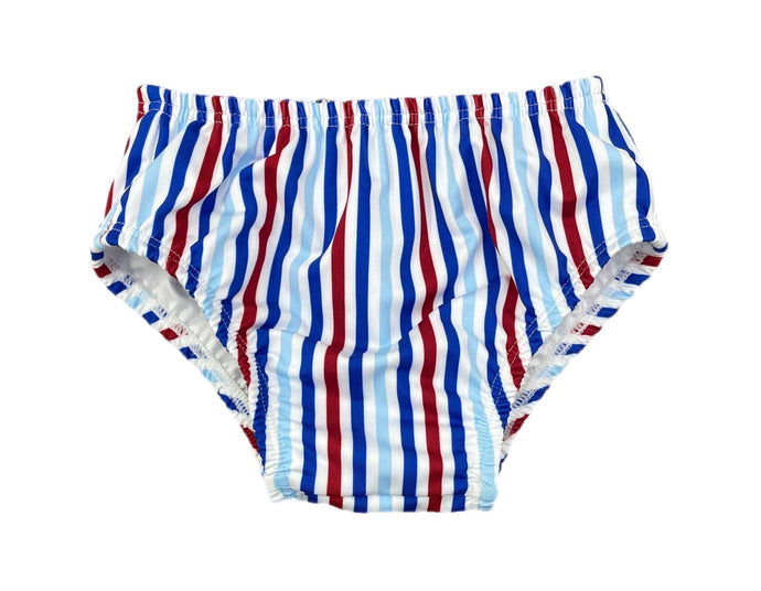 Sammy Diaper Cover, Patriotic Stripes