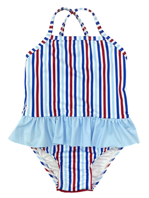 Lainey One Piece Swim, Patriotic Stripes