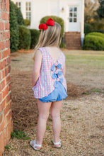 Kinley Knit Bloomer/Ruffled Short Set, Patriotic Knit