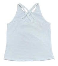 Cross Back White Top - Athleisure