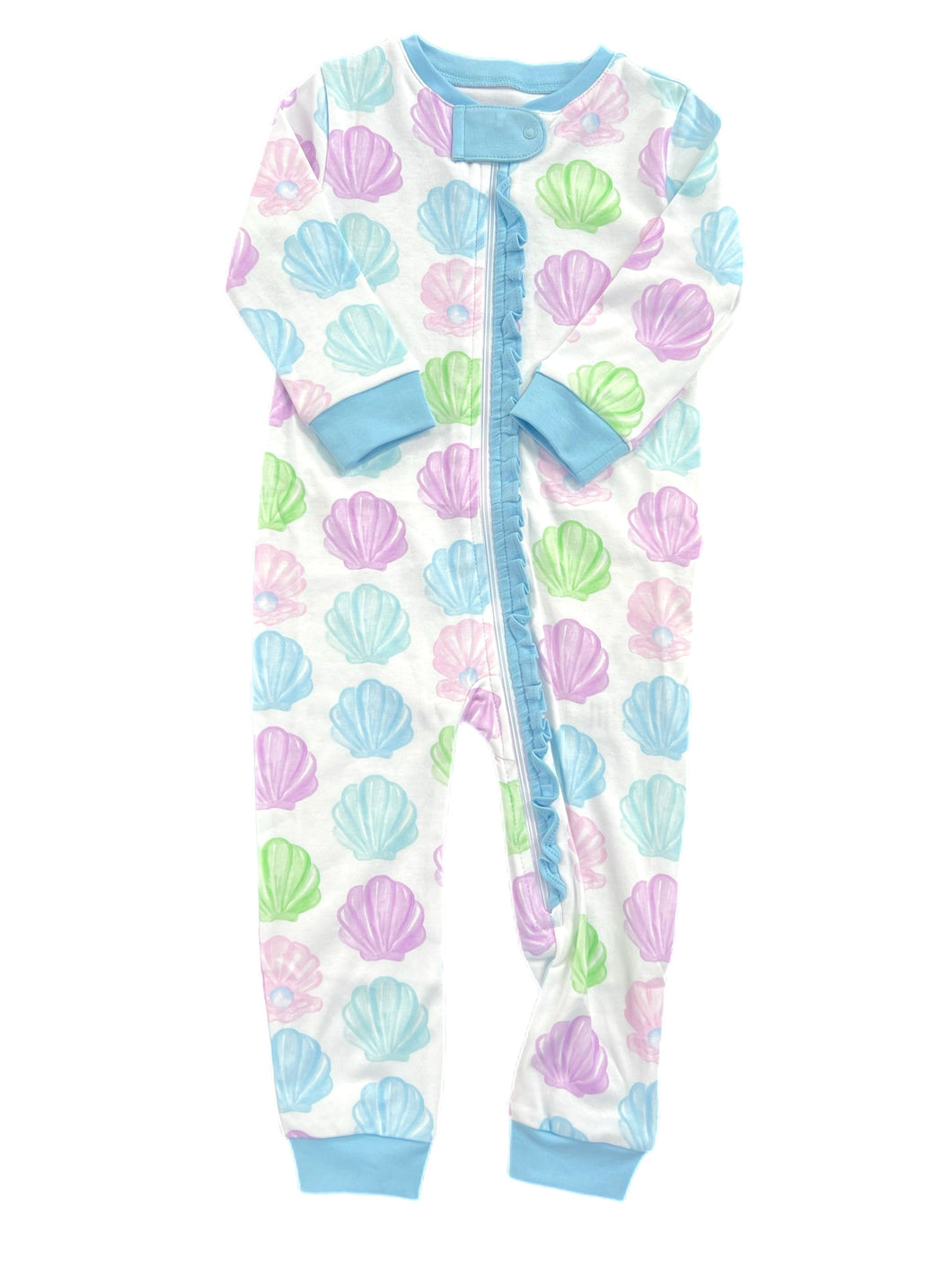 One Piece Zip Up Jammies, Shells Knit