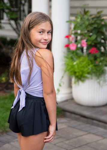 Athleisure Tie Back Top BE, Lavender (Ready to Ship)