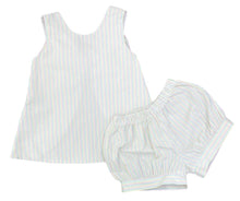 Lottie Bloomer/Banded Short Set, Spring Seersucker Stripe