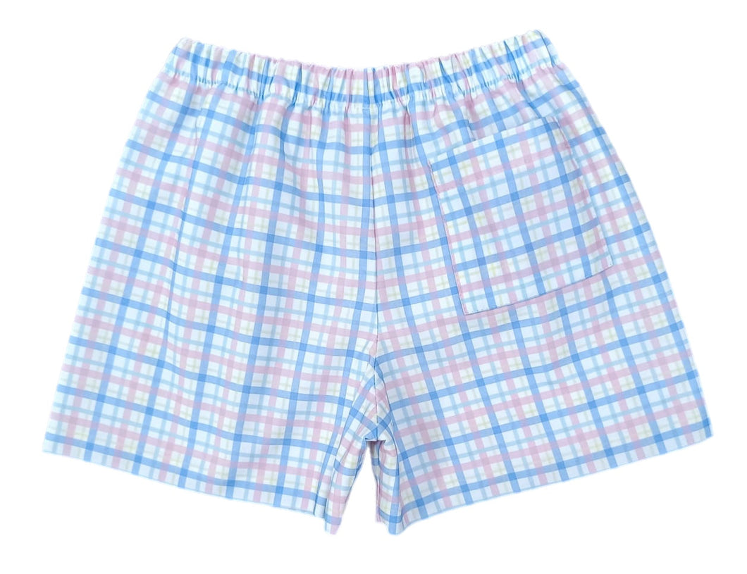 Conrad Shorts, Boys Pastel Plaid