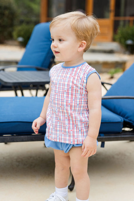 Rory Diaper Set, Patriotic Knit