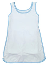 White Tennis Dress w/ Blue Trim, Serve It Up