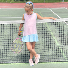 Vivi Tennis Dress - Pink w/ Blue, Serve It Up