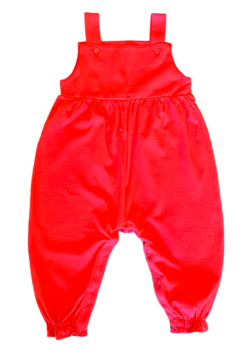 Girls Knit Red Long Bubble (Ready to Ship)