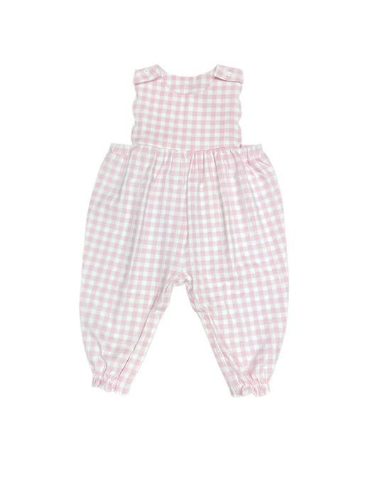 Savannah Scalloped Longall, Pink Gingham