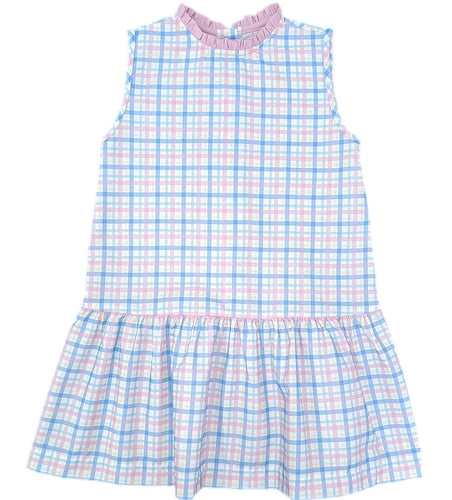 Sydney Dropwaist Dress, Pastel Plaid