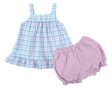 Maggie Bloomer Set, Pastel Plaid