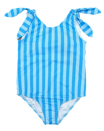 One Piece Swim, Blue on Blue Stripe BE