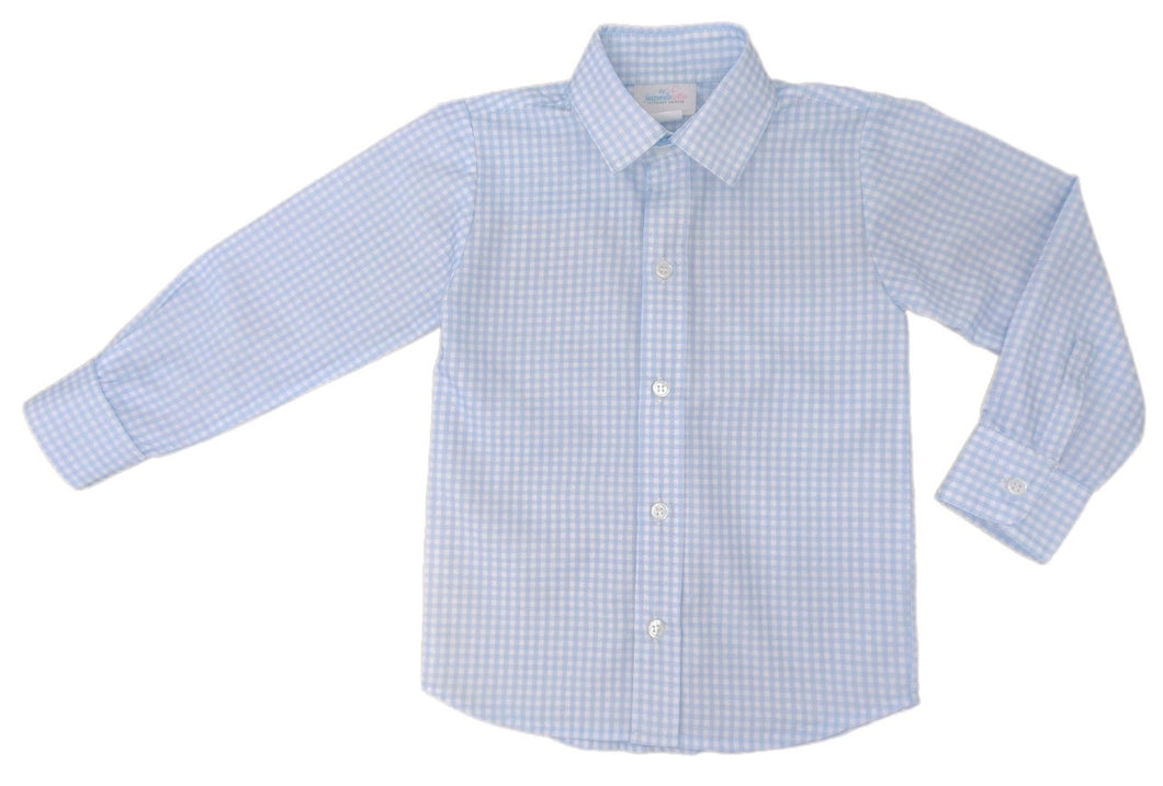 Ryan Dress Shirt, Blue Gingham