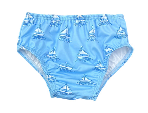 Sammy Diaper Cover, Boys Set Sail