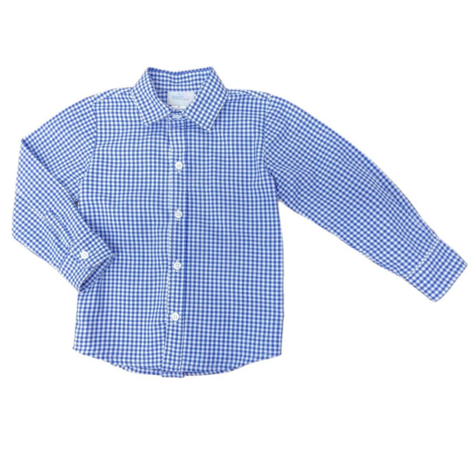 Ryan Dress Shirt, Royal Blue Gingham