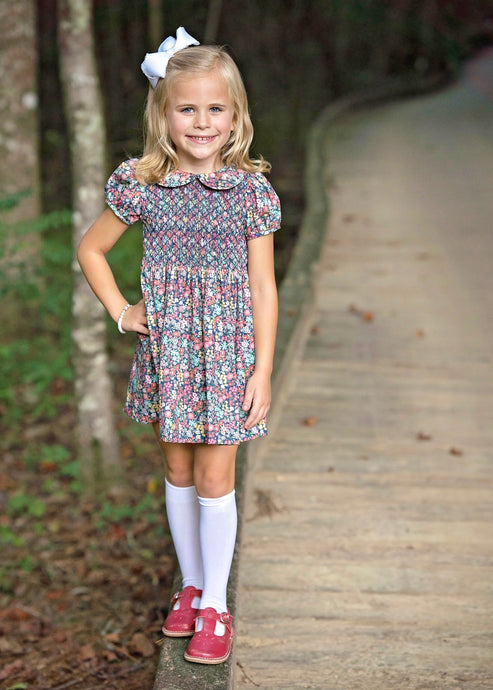 Everly Smocked Floral Dress