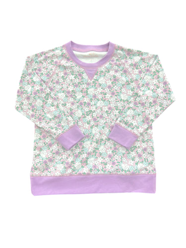 Sidney Sweatshirt - Lavender Floral (Ready to Ship)