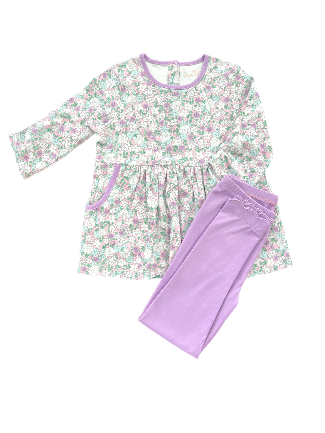 Saylor Knit Legging Set - Lavender Floral (Ready to Ship)