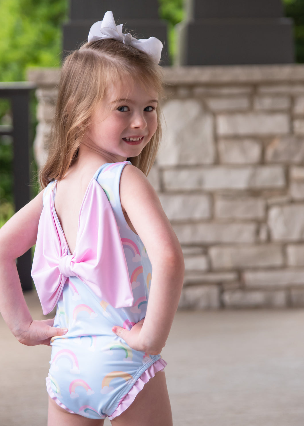 Lottie Swim, Blue Rainbow – James and Lottie INC