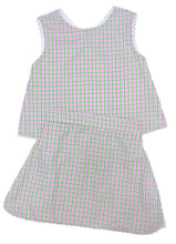 Layla Skirt Set, Pink and Green Check