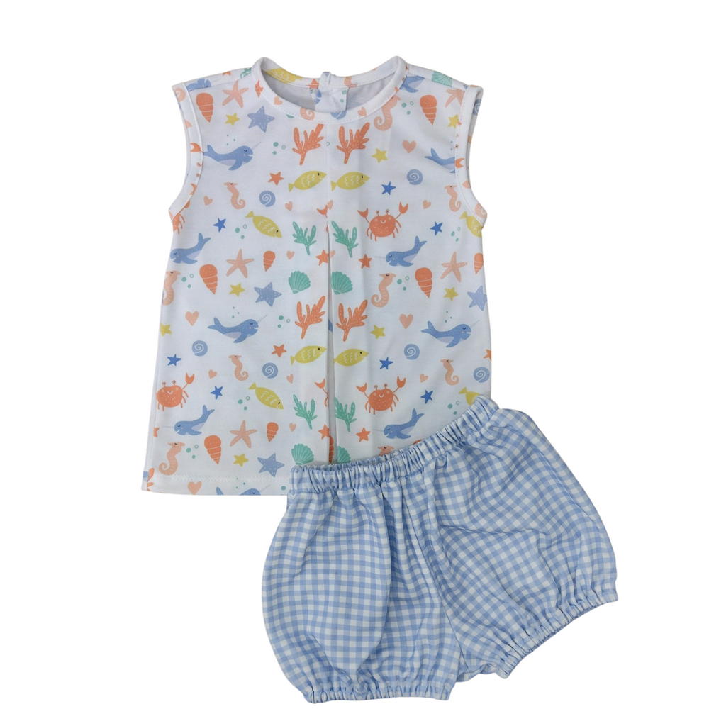 Rory Diaper Set, Sea Print – James and Lottie INC