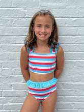 Hallie Two-Piece Swim, Patriotic Stripe