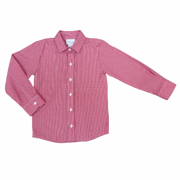 Ryan Dress Shirt, Red Gingham