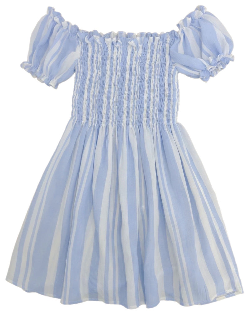 Caroline Dress, Blue Stripe – James and Lottie INC