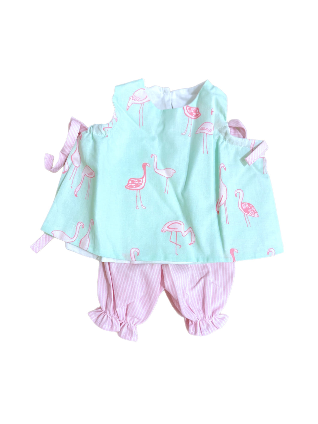 Doll Bloomer Set Frannie Flamingo