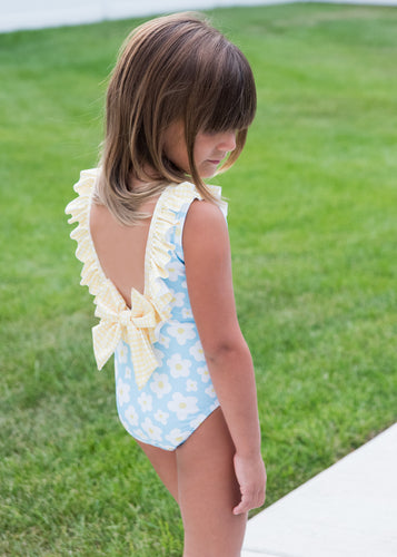 Tess Ruffle Swim, Daisy