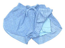 Eyelet Butterfly Shorts BE, Blue